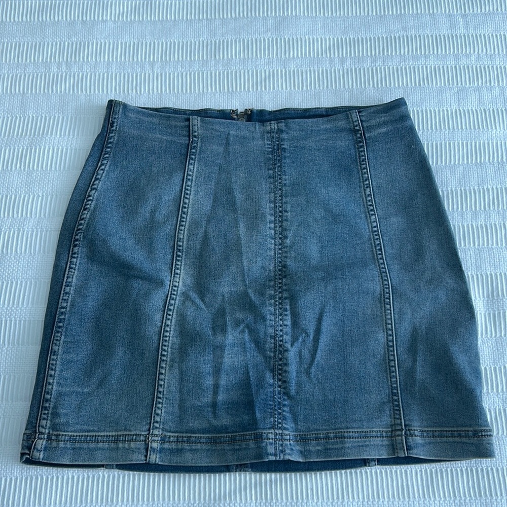 Free people denim skirt